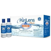 Purilens Plus Saline Solution Preservative Free, 4-fl oz bottles, 12 Pk