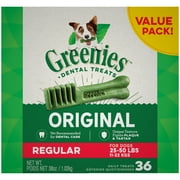 Greenies Original Regular Natural Dental Dog Treats, 36 Oz. Pack (36 Count)