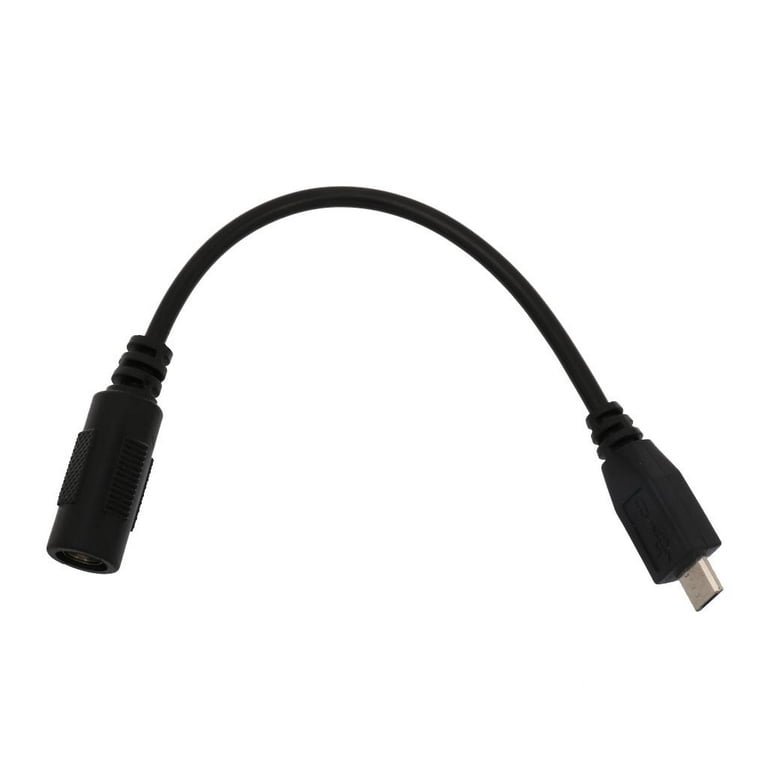 Micro USB 5 Pin Male To 5.5x2.1mm Female DC Charger Convertor Cable Adapter