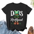 thumbnail image 3 of Dibs on The Redhead Women’s Short Sleeve Cotton T-Shirt HD Graphic Printed Tee Casual Crew Neck Top XL, 3 of 7