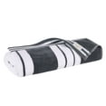 thumbnail image 4 of Superior Cabana Striped 6-Piece Oversized Cotton Beach Towel Set, Charcoal, 4 of 11