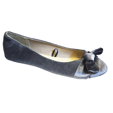 Pretty Womens Flats Jersey Soft And Faux Vegan Leather Pretty Womens Flats Jersey Soft And Faux Vegan Leather Comfortable Basic Canvas Slip On Ballet Shoes Dress 8 Velvet Grey