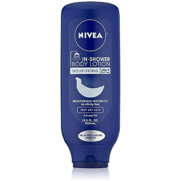 NIVEA InShower Body Lotion Nourishing 13.5 oz (Pack of 6)