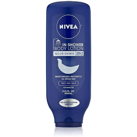 NIVEA In-Shower Body Lotion Nourishing 13.5 oz (Pack of 4)