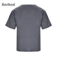 thumbnail image 3 of Bavlkeal Mens Athletic T-shirts Casual Crew Neck Pullover Short Sleeve Running Workout Shirt Gray M-5XL, 3 of 5