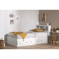 thumbnail image 3 of South Shore Summertime Twin Storage Bed 39'' with 3 Drawers, White and Maple, 3 of 9