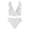 White, variant on Swiftwear Women's Contoured One-Piece Swimsuit with Side Ruching & Adjustable Ties - Streamlined Silhouette Enhancing Natural Curves White L