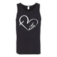 thumbnail image 2 of Wild Bobby Heart Made Of Faith Inspirational/Christian Men Graphic Tank Top, Black, Small, 2 of 5