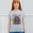 thumbnail image 3 of Tee Hunt Dean Russo Cute Love You Basset T-Shirt Colorful Dog Pet Women's T-Shirt Tee, Gray, 3X-Large, 3 of 5