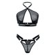 thumbnail image 1 of Gibobby Sujetador De Encaje Para Mujer Lencería para mujer con encaje frontal abierto, ropa de dormir halter Nighty(Negro, G), 1 of 3