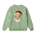 thumbnail image 6 of Lorytime Christmas Boys Girls Sweatshirts for Fall Santa Claus Stripes Shirt Crew Neck Long Sleeve Tops Pullover, 6 of 7