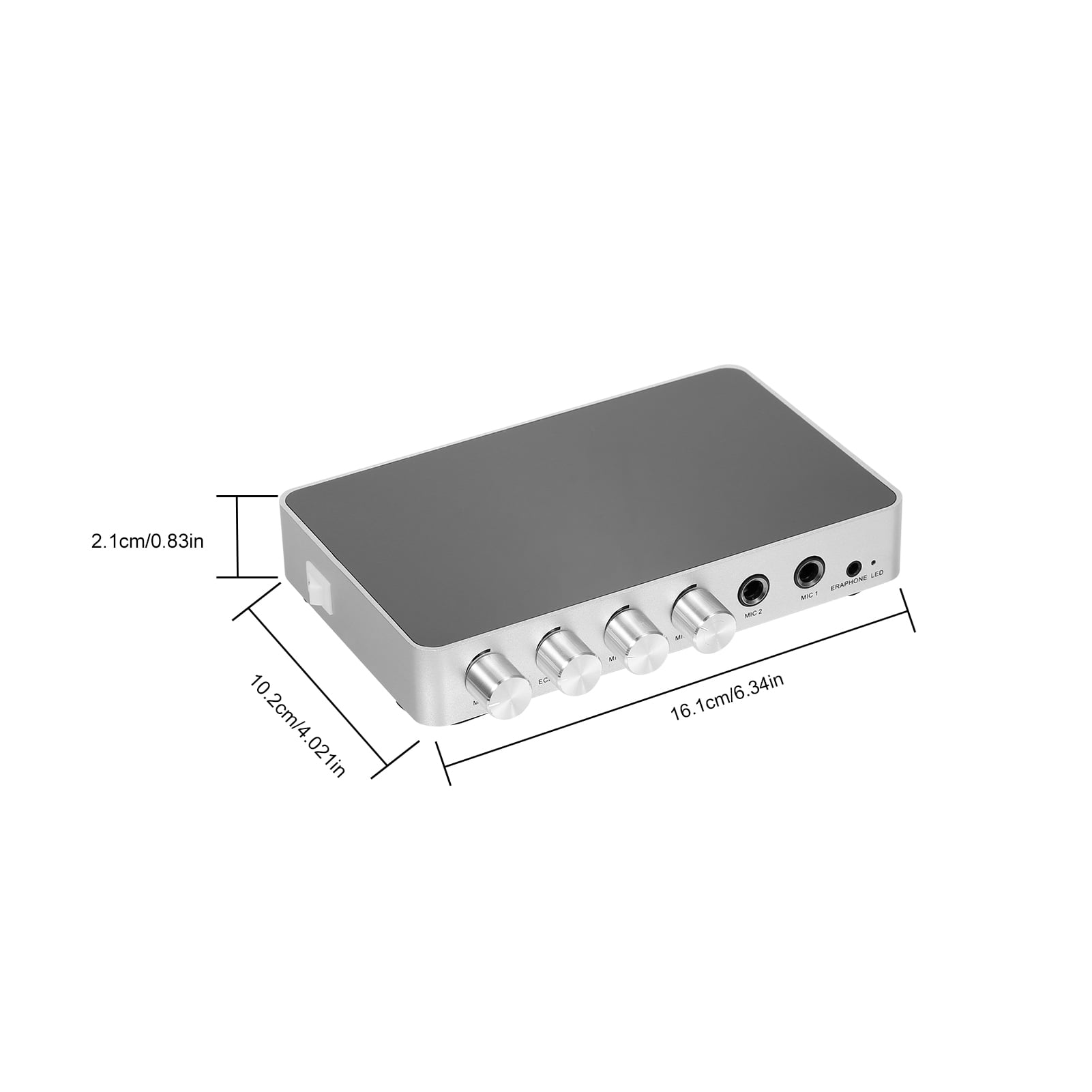 Digital Karaoke Sound Mixer Portable Digital Stereo Audio System 4K/2K HD Karaoke Amplifier With Microphone