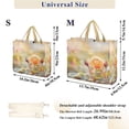 thumbnail image 3 of Corduroy Tote Bag for Women Shoulder Handbags Fashion Ladies Purses Satchel Messenger Bags Beautiful Rose S, 3 of 8