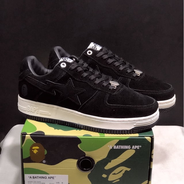 BAPE Sta Zapatillas Deportivas Casuales Cómodas Negras Resistentes Al Desgaste Gao Jiahui unisex