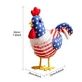 thumbnail image 3 of Doll*1 Clearance! Independence Day Decoration Ornament: American Flag Striped Turkey Doll Cute Chicken Bun Doll, 3 of 8