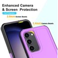 thumbnail image 3 of Designed for Samsung Galaxy S23 Plus 5G & Galaxy S23+ Case [Not for S23],Heavy-Duty Tough Rugged Lightweight Slim Shockproof Protective Men Women Phone Cover for Galaxy S23 Plus [Purple/Black], 3 of 13