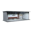thumbnail image 1 of 1/64 Diorama Caja de exhibición de automóviles Mini Modelo Caja de almacenamiento de automóviles Organizador de exhibición de acrílico con Light Model MO914059, 1 of 8