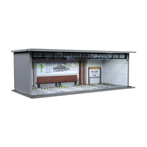 1/64 ESCRITURA de ESTACIONES CASA de LA MINI MINO Modelo Caja de almacenamiento de automóvil Protección Acrílico Showcase Acrylic Car Garaje con luces MO914059