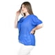 thumbnail image 2 of Blusa con detalle de moño y pedrería Roman Fashion /Tallas Extras, 8050 (Azul rey) azul 38, 2 of 5