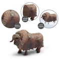 thumbnail image 5 of Mini Tudou Cow Figure 12 Pcs Animal Figurines Farm Toy Set, Cool Cake Topper & Exhibits Fun Educational Play Toy For Boys Girls & Kids Ages 3+, 5 of 7