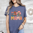 thumbnail image 4 of Wildflower Floral Mama Womens Graphic Tee Boho Mom Shirt Casual Novelty Top, 4 of 6