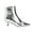 Silver, variant on Elegant British Women's Ankle Boots Classic Design Pointed Toe Short Boots for Autumn Winter Mid Heel Riding Shoes