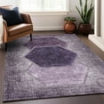 thumbnail image 6 of Addison Rugs Mayfield Washable Transitional Geometric Eggplant Rectangle Rug, 10' x 14', 6 of 6