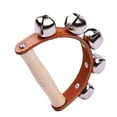 thumbnail image 1 of Handbell Hand Bells with 5pcs Jingle Bells Wood Handle Musical Instrument Toy for Music Class, 1 of 8