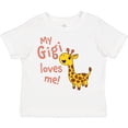 thumbnail image 3 of Inktastic My Gigi Loves Me- Cute Giraffe Boys or Girls Toddler T-Shirt, 3 of 5