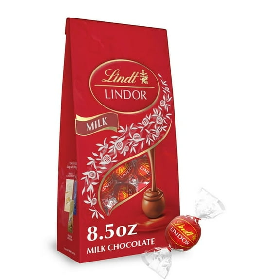 2 Pack Lindt Lindor Milk Chocolate Candy Truffles, 8.5 oz. Bag