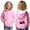 Pink, variant on Eltusu Girls Pullover Hoodies, Casual Relaxed Fit Long Sleeve Graphic Sweatshirts with Pockets Pink Size 3-13 T
