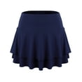 thumbnail image 2 of Doublju Women's Flared Skater Mini Skirt (Plus Size Available), 2 of 4