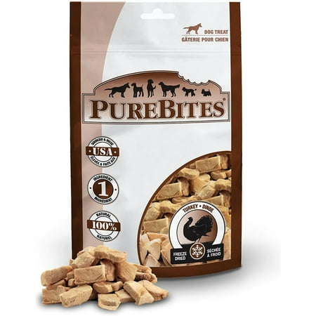 UPC: 0878968000901 | PureBites Turkey Freeze Dried Dog Treats 2.47 oz.