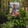 thumbnail image 2 of Carolines Treasures DAC5944GF 15.5 x 11.25 in. Norfolk Terrier Cowboy Welcome Garden Flag, 2 of 5