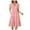 Pink, variant on felwors Womens Summer Dress Ruffle Sleeve V Neck Midi Dresses Fashion Casual Fit Flowy Tiered Boho Beach Vacation Sundress Pink, S