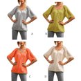 thumbnail image 1 of Baohd Femmes Blouse Manches Courtes Été Casual Top Gris M, 1 of 6