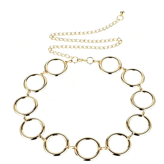 DESIGNICE 2026 New Womens Belts Cowgirl Belt Chain Jewelry Belt Metal Wild Body Dress Charm Summer Simple Thin Women'S Belt Chain Belt