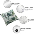 thumbnail image 4 of Awypu Set of 2 Throw Pillow Covers Decorative Green Leaf Watercolor Eucalyptus Branches Floral with Plant Objects White Natural Greenery Twig Cushion Pillowcase, 4 of 6