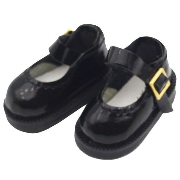 IBASETOY 1 Pair Mini Doll Shoes For Diy Doll Costumes Of Single Buckle Accessories And Decoration