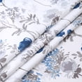 thumbnail image 5 of 2 Pcs Floral Printed Curtains, Rod Pocket Kitchen Cafe Small Curtain Panels, 5 of 9
