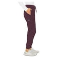 thumbnail image 4 of MED COUTURE Women's Moisture-Wicking Peaches Seamed Jogger, Color: Wine, Size: XL Tall (8721T-WINE-XL), 4 of 5