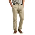 thumbnail image 2 of Rexolia Men's Stretch Straight Fit Twill Pants Flat Front Belt Loops Casual Work Golf Khaki XL, 2 of 5