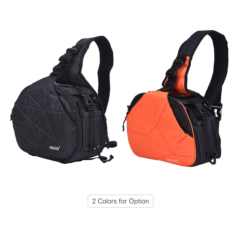 CADeN K2 Triangle DSLR Camera Bag Cross Sling Carry Case Shockproof Waterproof with Tripod Holder for Canon Nikon Sony Olympus Pentax Walmart