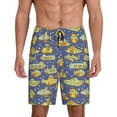 thumbnail image 1 of Fotbe Cartoon Submarines Pantalones Cortos de Pijama para Hombre, Ropa de Dormir, Pantalones de Pijama Cortos para Hombre-X-Large, 1 of 6