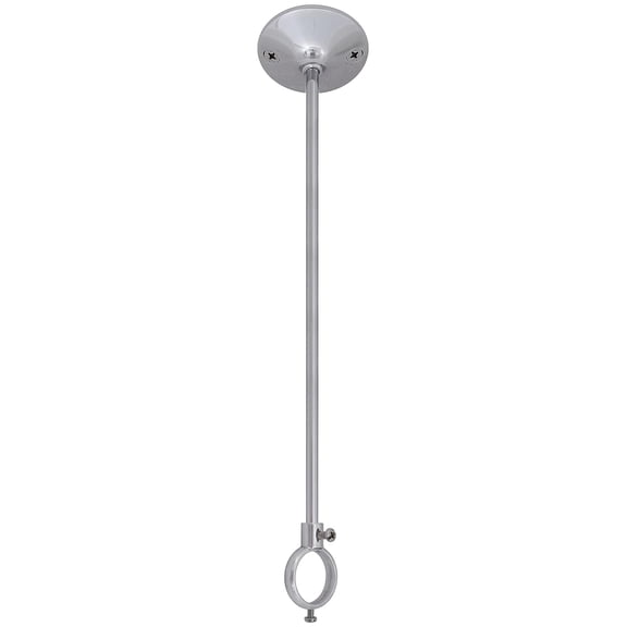 30" Shower Curtain Rod Ceiling Support (Polished Chrome)