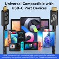 thumbnail image 3 of YIWENTEC 80Gbps Thunderbolt 5 Compatible Cable with up to 120Gbps Bandwidth Amplification and 240W Charging Power Compatible with Thunderbolt 4, USB, 3 of 9
