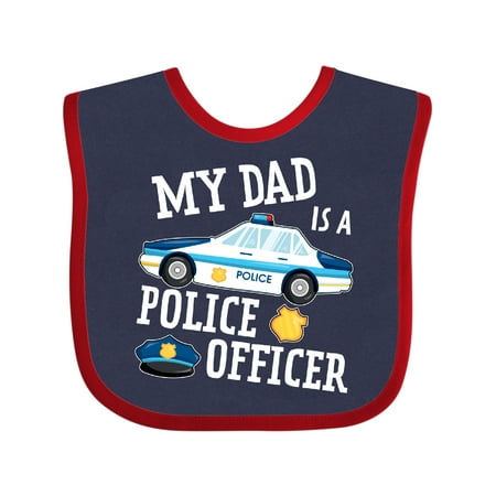 

Inktastic My Dad is a Police Officer Gift Baby Boy or Baby Girl Bib