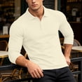 thumbnail image 5 of Antinious Men Solid Button Collar Long Sleeve Classic Outdoor Casual Fall Tops, 5 of 5