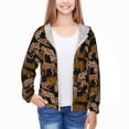 thumbnail image 3 of Xecao Leopard Print Print Fishing Shirts for teenager Long Sleeve UV Sun Protection Hoodie with Zipper Outdoor Hiking Shirts-X-Large, 3 of 7