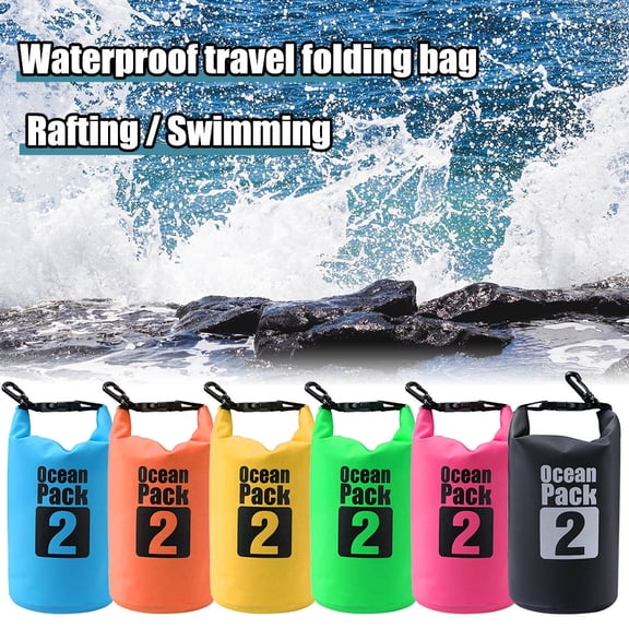 Waterproof Dry Bag – Roll Top Dry Storage Bag Backpack for Women & Men, Perfect for Kayaking, Boating, Swimming, Camping, Hiking, Backpacking & Beach (2L)